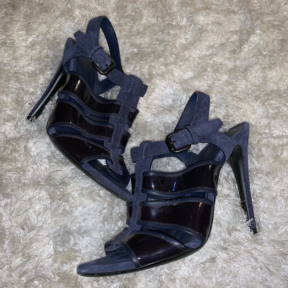 Bottega Veneta suede caged sandals - Picture 2 of 8